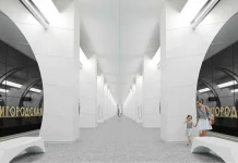 Станцию метро «Звенигородская» отделают сибирским гранитом и нержавеющей сталью