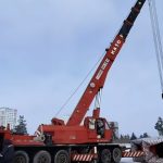 В ЦПКиО из КНР привезли 30-тонные колонны для гигантского колеса обозрения