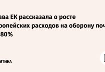 Глава ЕК рассказала о росте европейских расходов на оборону почти на 80%