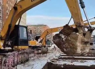 Строительство метро возобновили на ул. Горьковской в Нижнем Новгороде