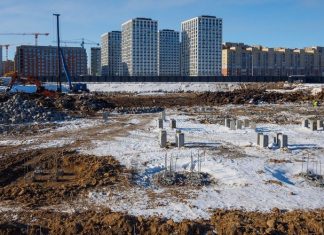 В Кировском округе Омска строят самую большую в регионе школу на 1550 учеников