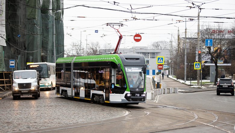 Власти Калининграда не отказались от идеи перенести трамвайные рельсы в конце Ленинского проспекта