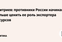Дмитриев: противники России начинают больше ценить ее роль экспортера ресурсов