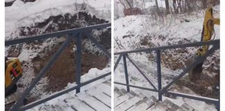 Мэр Новосибирска показал строительство ливневки в пойме реки Каменки