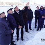 Радий Хабиров проинспектировал строительство соборной мечети «Ар-Рахим»