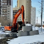 В Новосибирске начали строить ливневую канализацию на улице Петухова