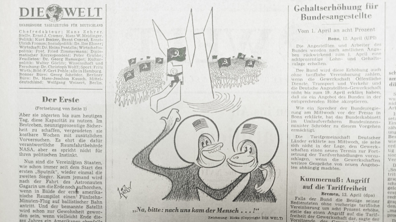 «Удар по гордости американцев»: что западные СМИ писали о полете Гагарина