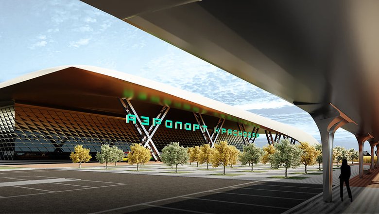 Новый аэровокзальный комплекс в Краснодаре готов почти на половину