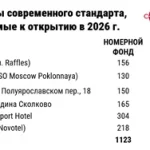 В 2026 году предложение на рынке качественных отелей вырастет на 5%